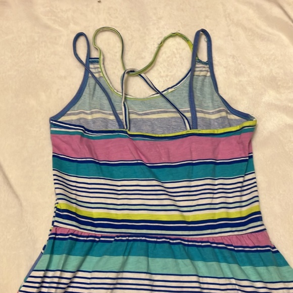 EUC 3 for 1 children’s place Girls 7/8 skater dresses white floral, coral, blue - Picture 14 of 14